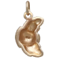 Bronze Croissant Charm Back View