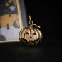 Bronze Jack o Lantern Charm 21x16mm