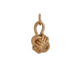 Bronze Monkey Knot Charm 16x8mm