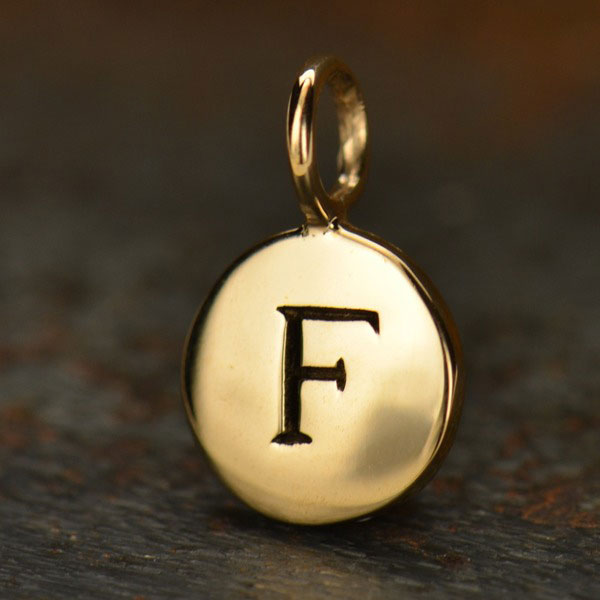 Alphabet Charms Letter F - Bronze