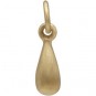 Medium Teardrop Dangle Charm - Bronze 14x4mm