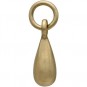 Medium Teardrop Dangle Charm - Bronze 14x4mm