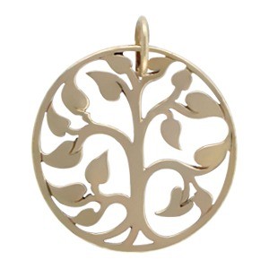 Medium Tree of Life Jewelry Charm - Bronze 24x20mm