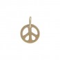 Small Peace Jewelry Charm - Bronze 12x9mm