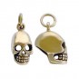 Medium Skull Jewelry Charm - Bronze 16x7mm