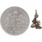 Tiny Honey Bee Charm - Bronze 13x7mm