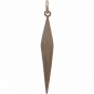 Large Faceted Spike Pendant - Bronze 40x5mm