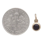 Bronze January Birthstone Charm with Dime