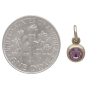 Bronze June Birthstone Charm with Dime