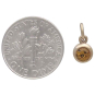 Bronze November Birthstone Charm with Dime