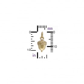 Medium Acorn Jewelry Charm - Bronze 15x7mm