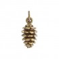 Pinecone Jewelry Charm - Bronze 17x7mm