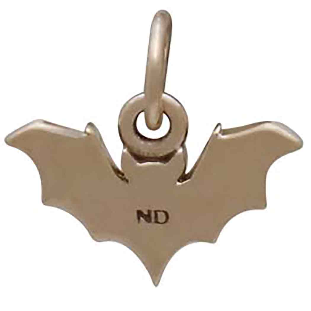 Bronze Mini Bat Charm 12x12mm