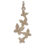 Bronze Butterfly Cluster Charm Front View