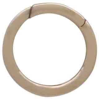 Round Bronze Removable Charm Holder Link 2x13mm