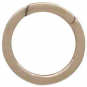 Round Bronze Removable Charm Holder Link 2x13mm front