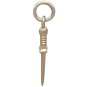 Bronze Mini Dagger Charm Side View