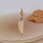 Bronze Kitchen Knife Charm