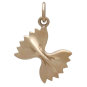 Bronze Bowtie Pasta Charm Front View