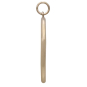 Bronze Asymmetrical Oval Charm Side View
