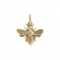 Small Bee Jewelry Charm - Bronze 14x12mm