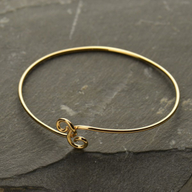 Bronze Charm Bracelet - Twist Closure Small