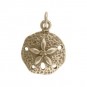 Sand Dollar Bronze Jewelry Charm 19x13mm