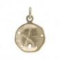 Sand Dollar Bronze Jewelry Charm 19x13mm