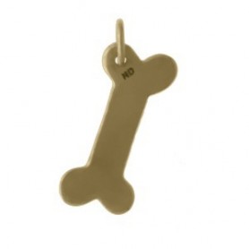 Dog Bone Stamping Blank - Bronze 19x12mm