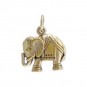 Elephant Bronze Jewelry Charm 17x13mm