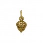 Small Acorn Bronze Jewelry Charm 12x6mm