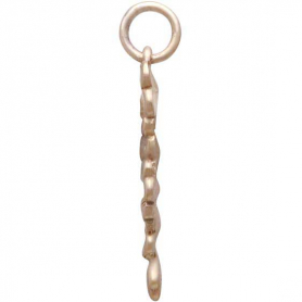 Bronze Cherry Blossoms Charm 23x9mm