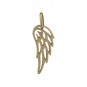 Tiny Wing Charm - Bronze 18x6mm