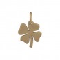 Medium Clover Charm - Bronze 15x10mm