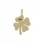 Medium Clover Charm - Bronze 15x10mm