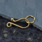 Natural Bronze Simple Hook & Eye Clasp