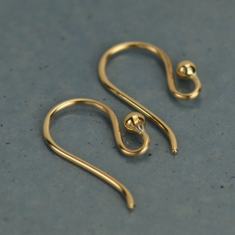 Natural Bronze Simple Hook Earring 16x8mm