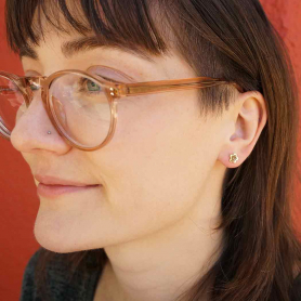 Bronze Cherry Blossom Post Earrings 6x6mm