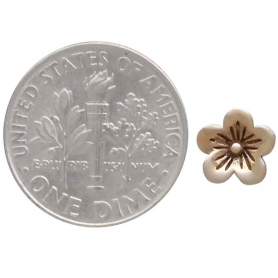 Bronze Cherry Blossom Post Earrings 6x6mm