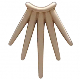 Bronze Five Spike Post Earrings