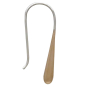 Bronze Long Teardrop Earrings Side View