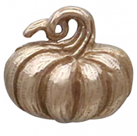 Bronze 3D Pumpkin Post Earrings