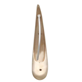 Bronze Long Teardrop Hook Earrings Back View