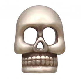 Bronze Skull Post Earrings 9x6mm