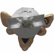 Bronze Bee Post Earring 6x8mm