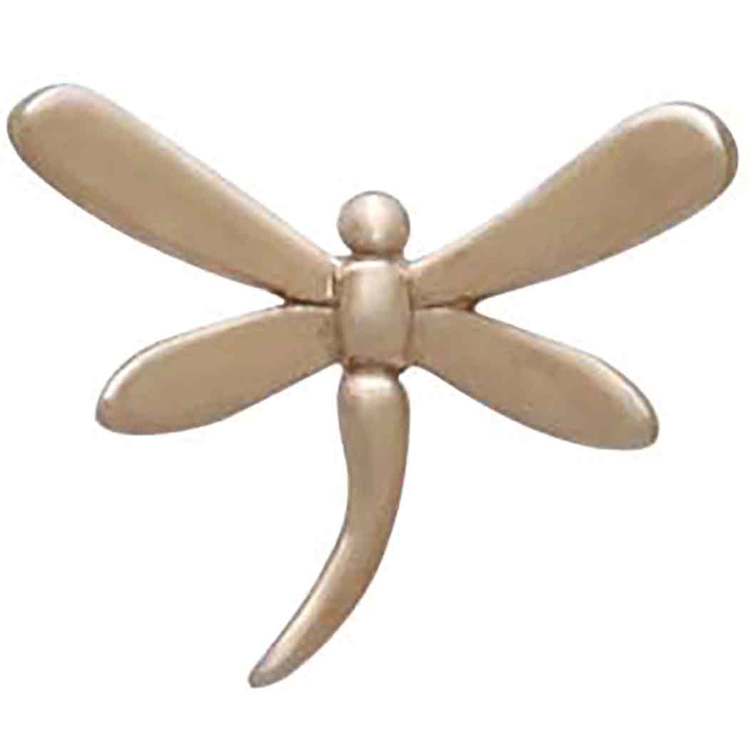 Bronze Dragonfly Post Earrings 9x10mm