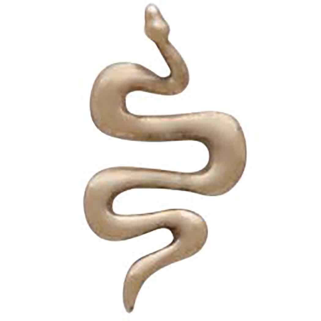 Bronze Snake Earrings 9x5mm