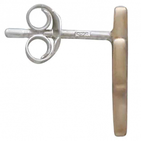 Bronze Cactus Post Earrings 12x6mm