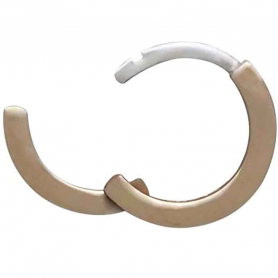 Bronze Plain Huggie Hoops 11x11mm