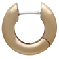 Bronze Thick Round Huggie Hoop Earrings 15x4mm